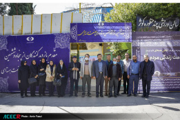 بازدید جهادگران فارس از نمایشگاه تخصصی «دستاوردهای صنعت هسته‌ای»