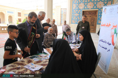 میز خدمت جهاددانشگاهی در مصلی نماز جمعه شیراز