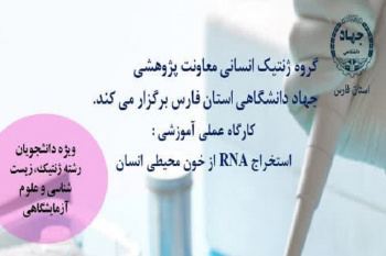 برپایی کارگاه آموزشی «استخراج RNA از خون محیطی انسان» در جهاددانشگاهی فارس